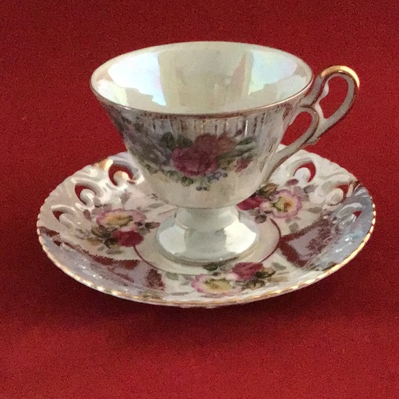 Lefton Kitchen Tea Cup And Saucer Poshmark